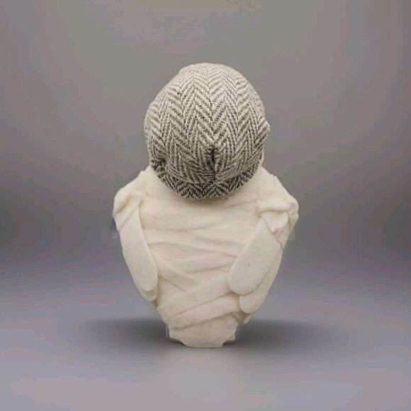 Target Christmas Bird Ready for Winter - White with Tweed Hat & Bow Tie - Rare! - Picture 3 of 4